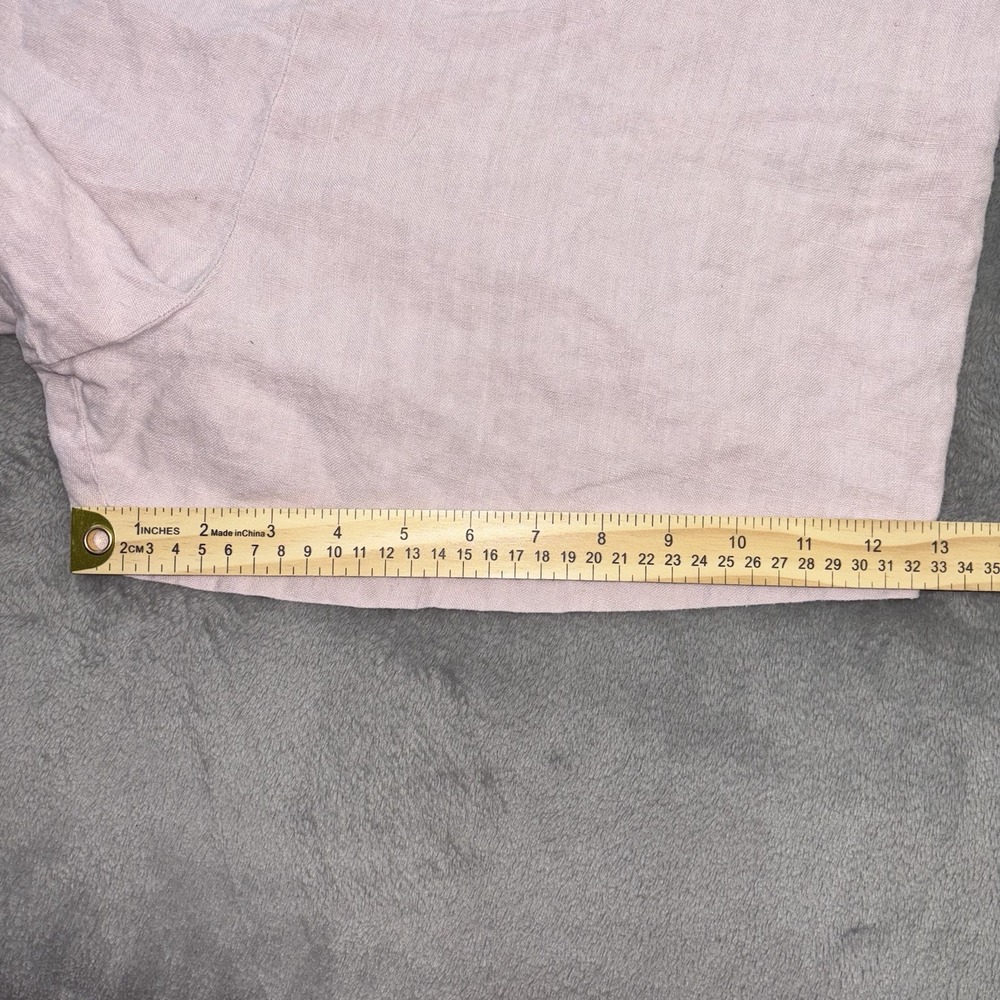 Beyond Nine Jumpsuit Womens M Pink Playsuit Romper 100% Linen Pocket Made in UK - Picture 11 of 14